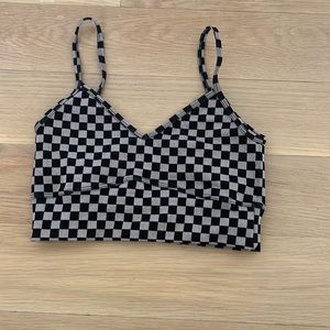 Checkered Crop Top